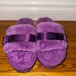 UGG Fluffita Purple Slides